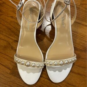 Betsey Johnson Tina Pearl Bridal Heels